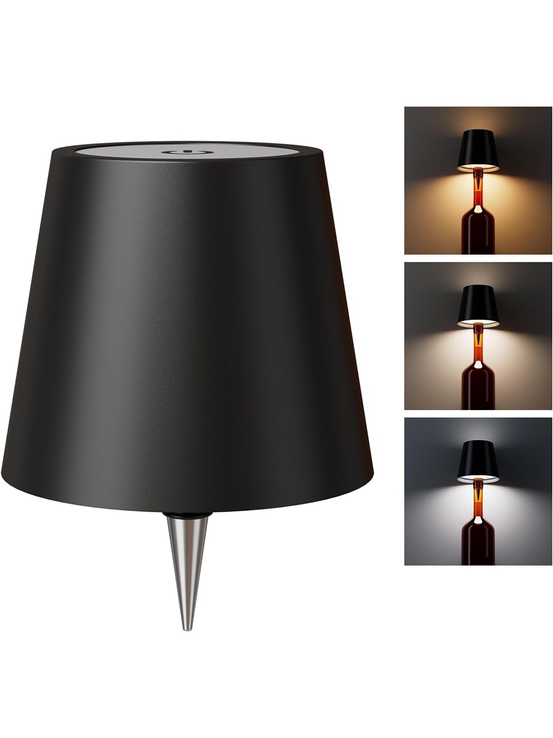 

DWIZA ENTERPRISE Black Aluminium Abstract Shaped Table Lamp