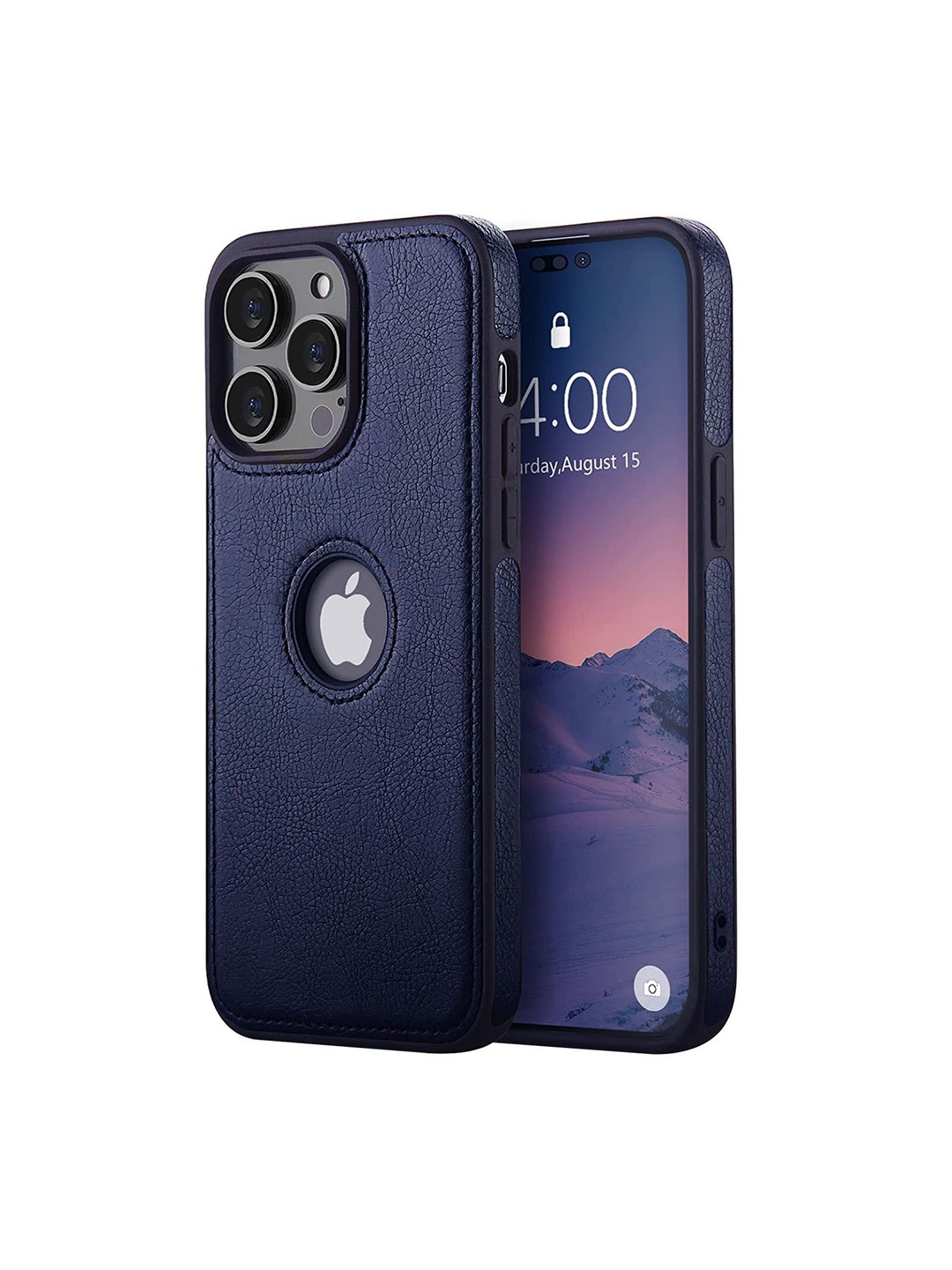 

LIRAMARK Solid Printed iPhone 14 Pro Back Case Mobile Accessories, Blue