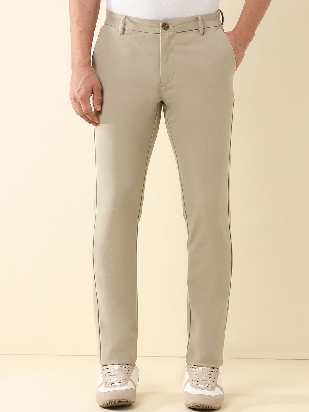 

U.S. Polo Assn. Men Slim Fit Trousers, Beige