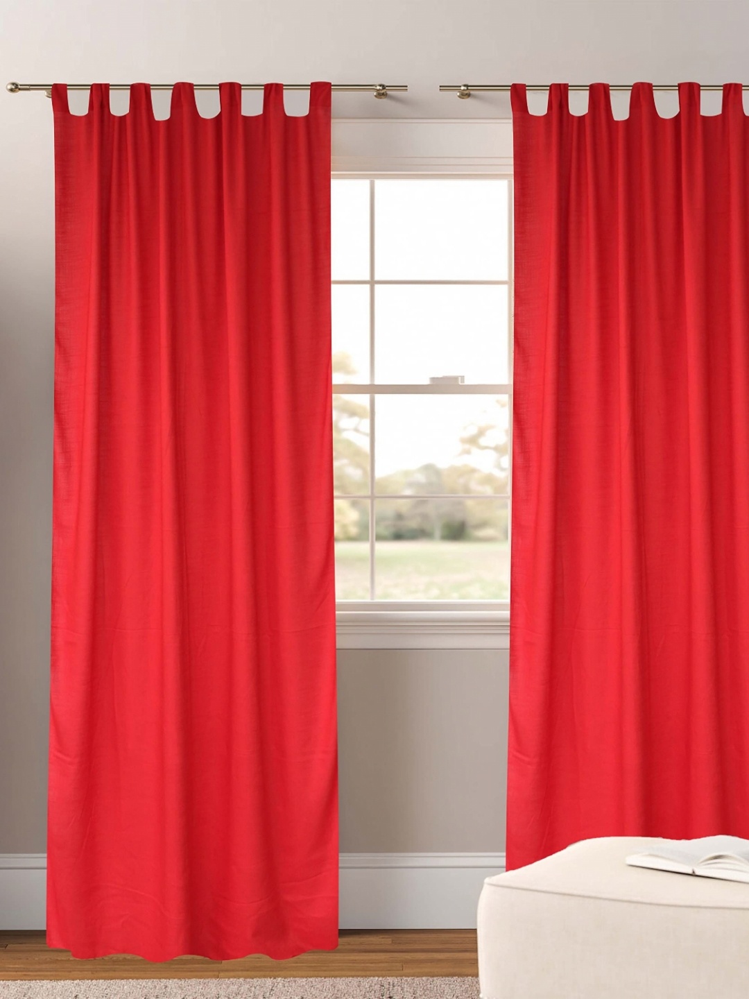 

Dekor World Multicoloured Set of 2 Sheer Door Curtain, Multi