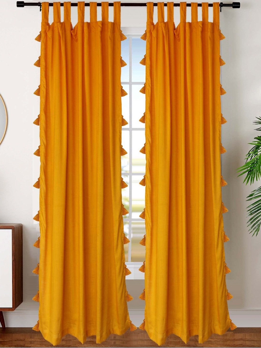 

Dekor World Multicoloured Set of 2 Sheer Long Door Curtain, Multi