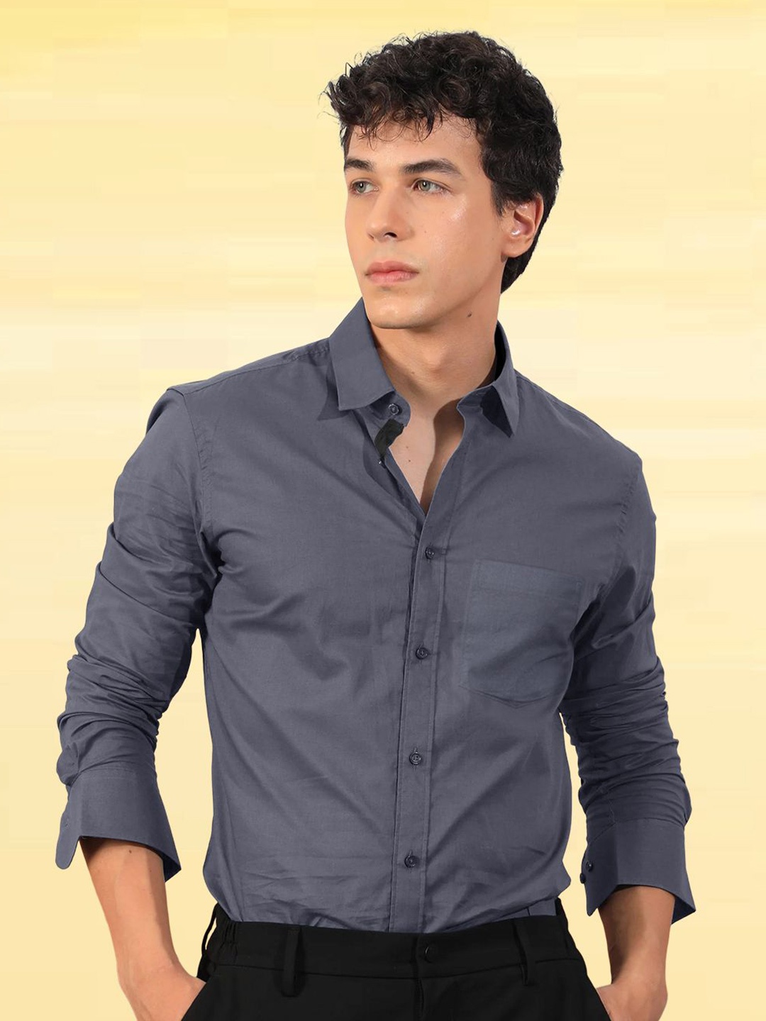 

Moda Rapido Men Standard Opaque Formal Shirt, Grey