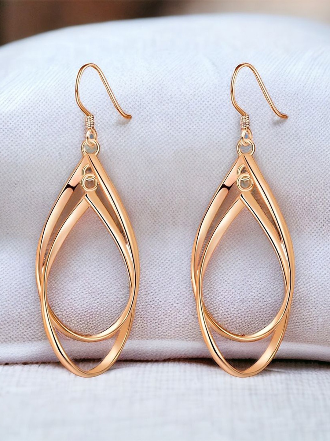 

MYKI Contemporary Drop Earrings, Rose gold
