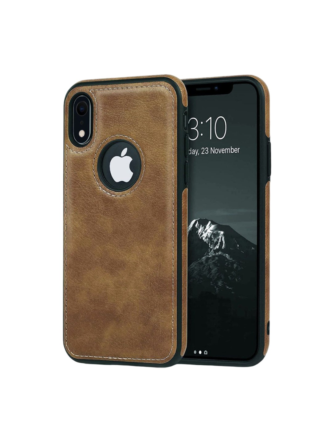 

LIRAMARK Solid Printed iPhone XR Back Case Mobile Accessories, Brown