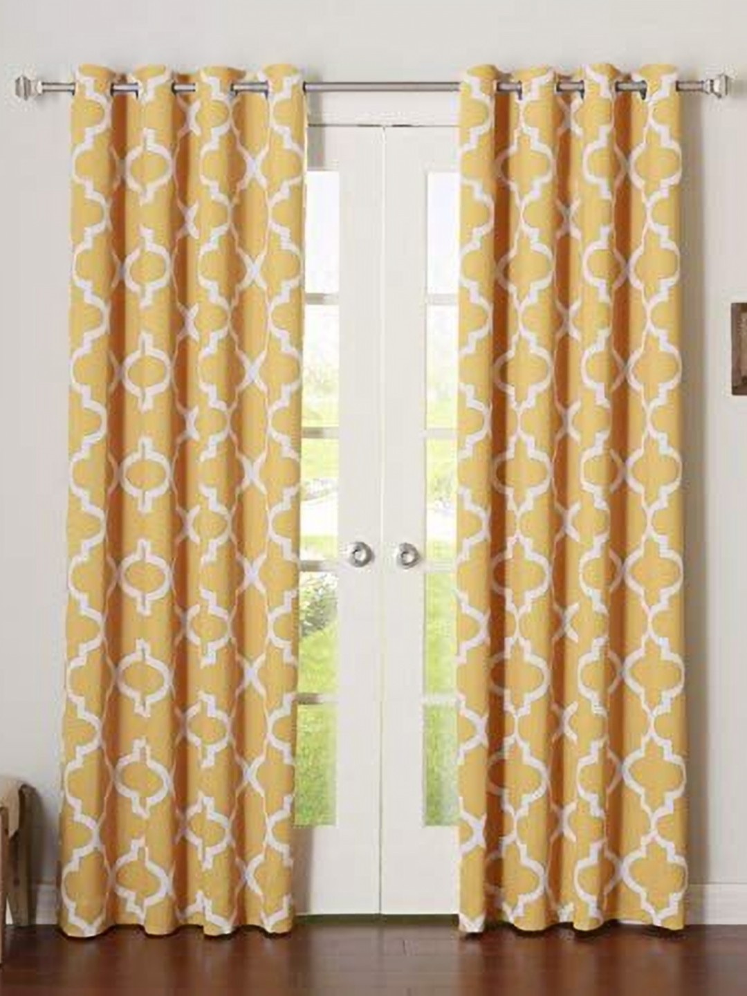 

Dekor World Multicoloured Set of 2 Window Curtain, Multi