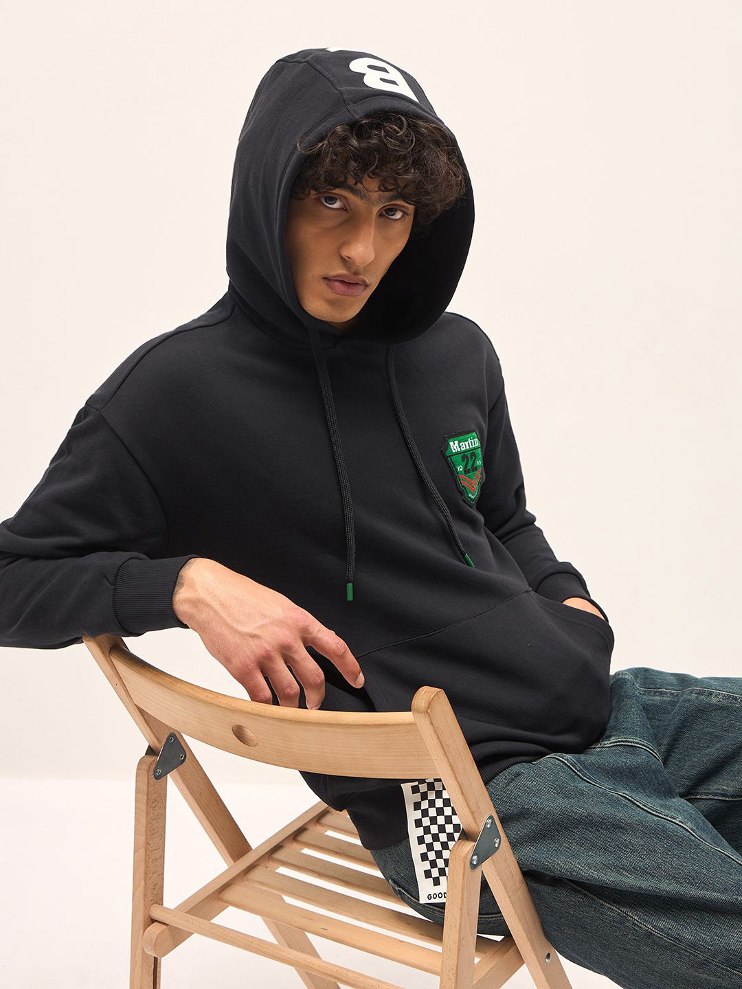

THE BEAR HOUSE Men Hooded Sweatshirt, Black