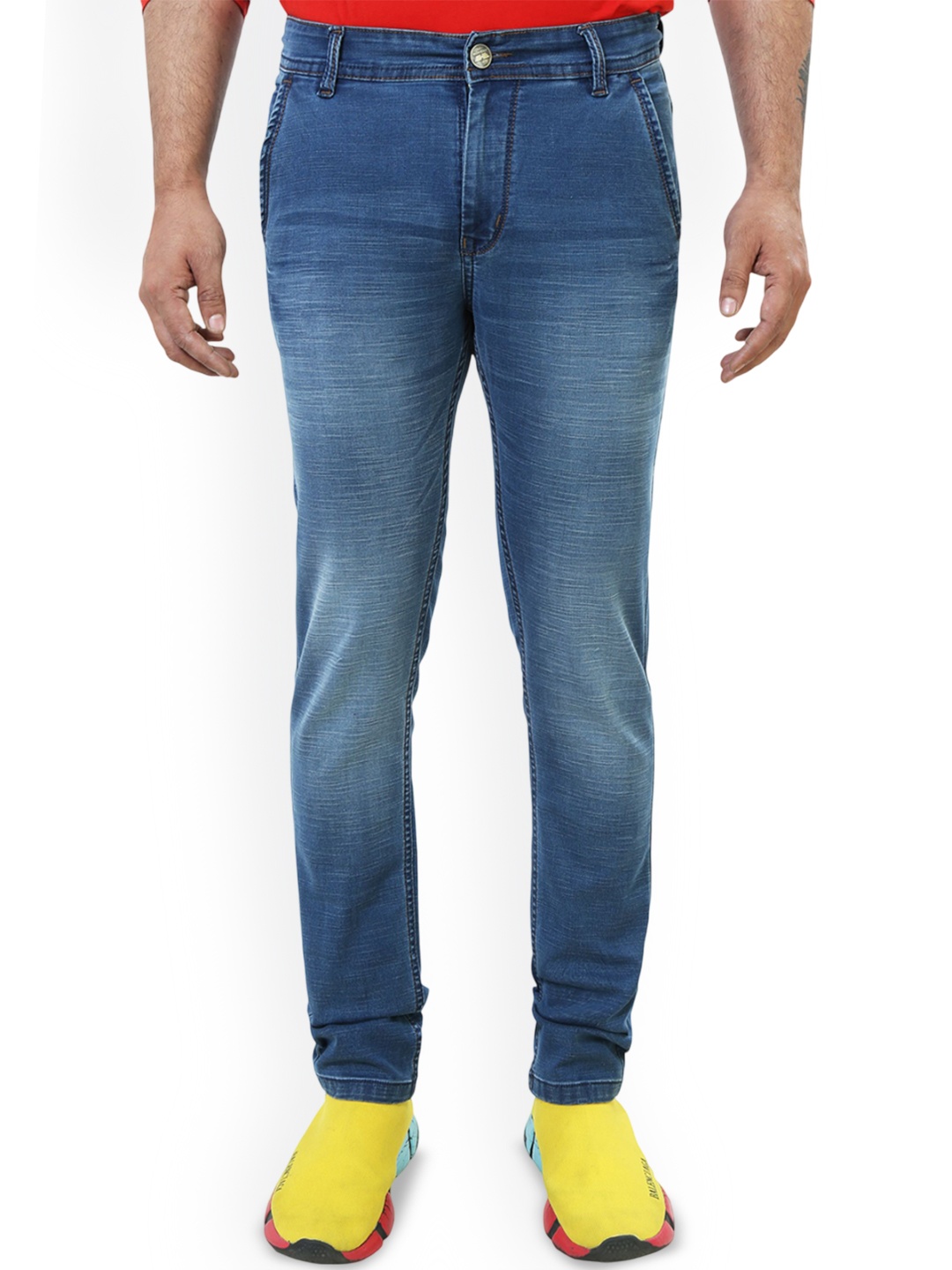 

Plounge Men Skinny Fit Stretchable Jeans, Blue