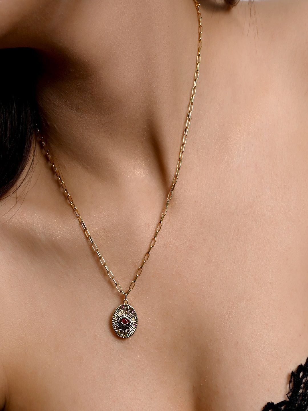 

Nirvana Gold-Plated Pendant With Chain