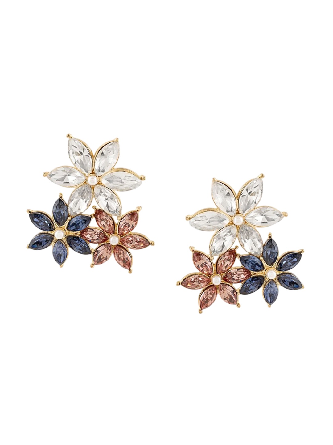 

Zaveri Pearls Contemporary Studs Earrings, Multi