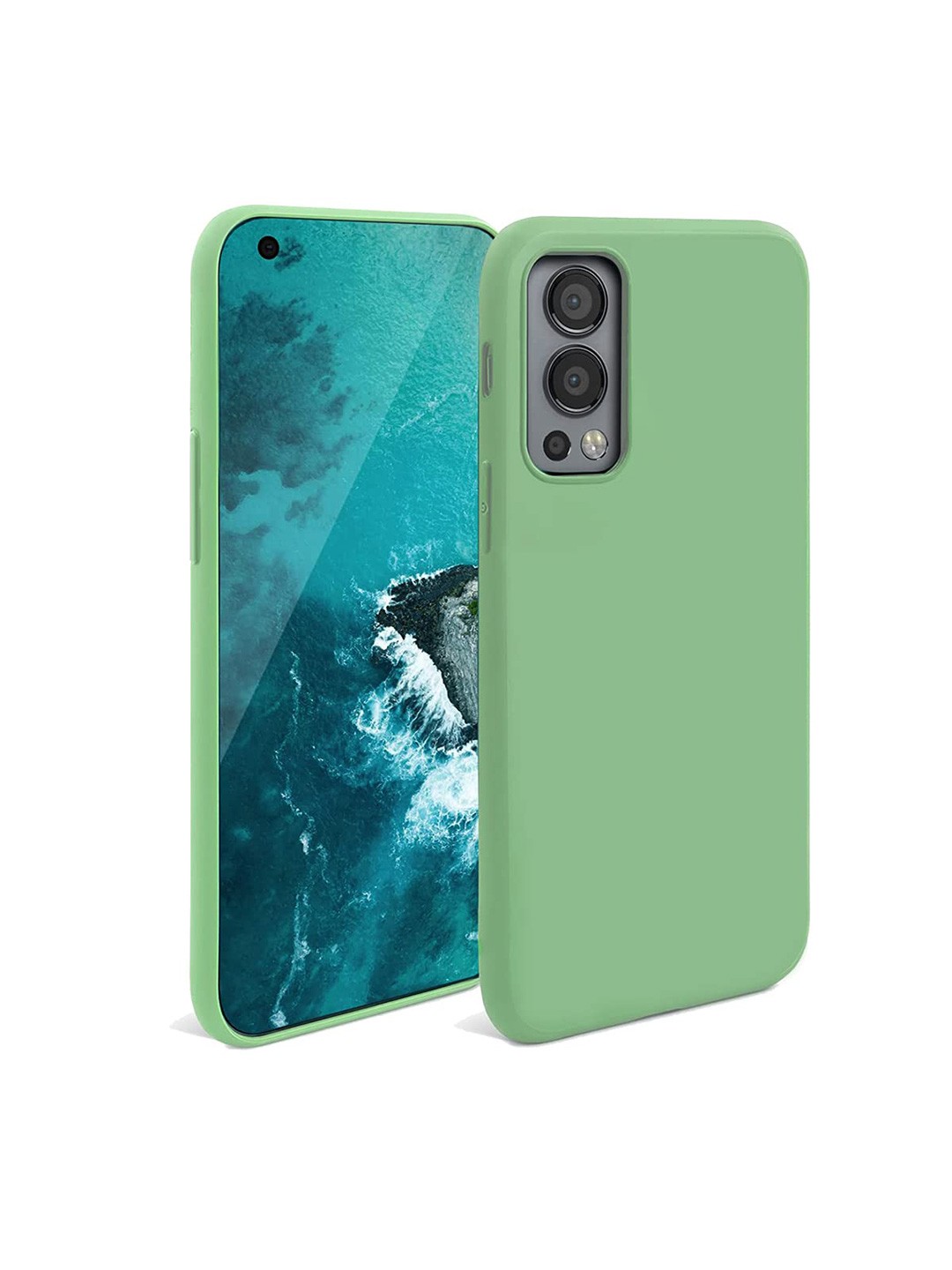 

LIRAMARK Solid Printed Oneplus Nord 2 Back Case Mobile Accessories, Green