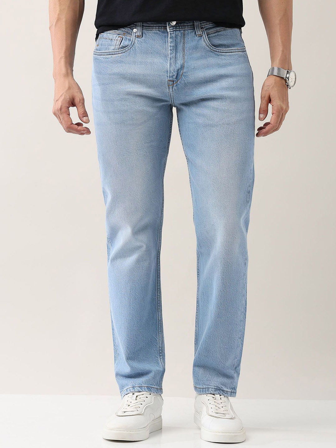 

AD By Arvind Men Light Fade Jeans, Brown