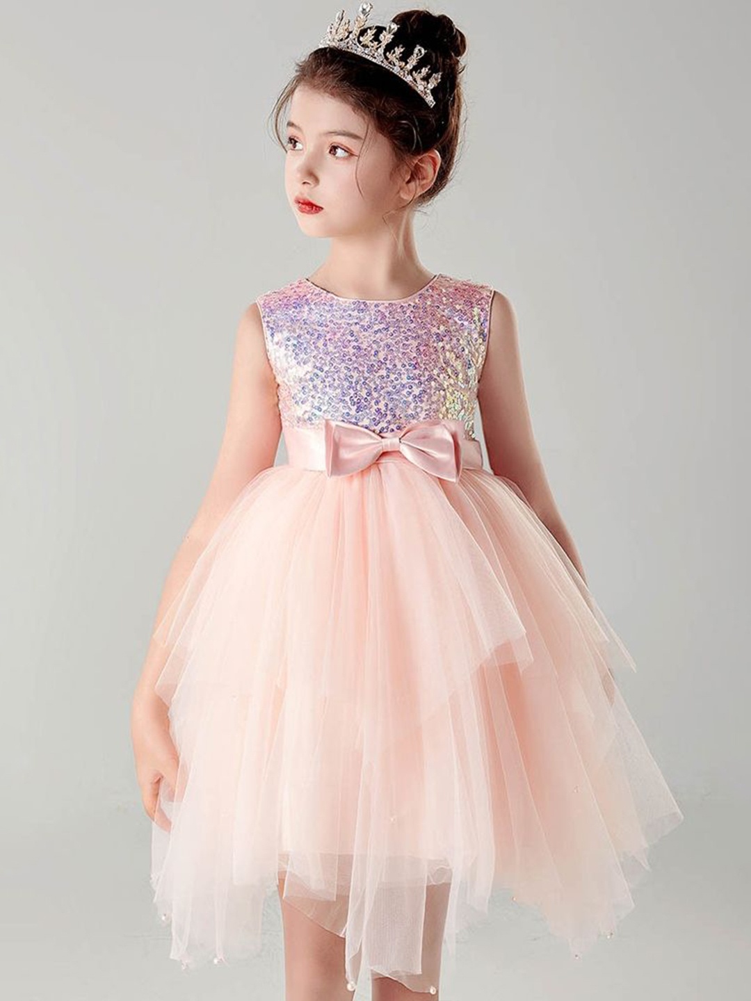 

LULU & SKY Floral Fit & Flare Dress, Pink