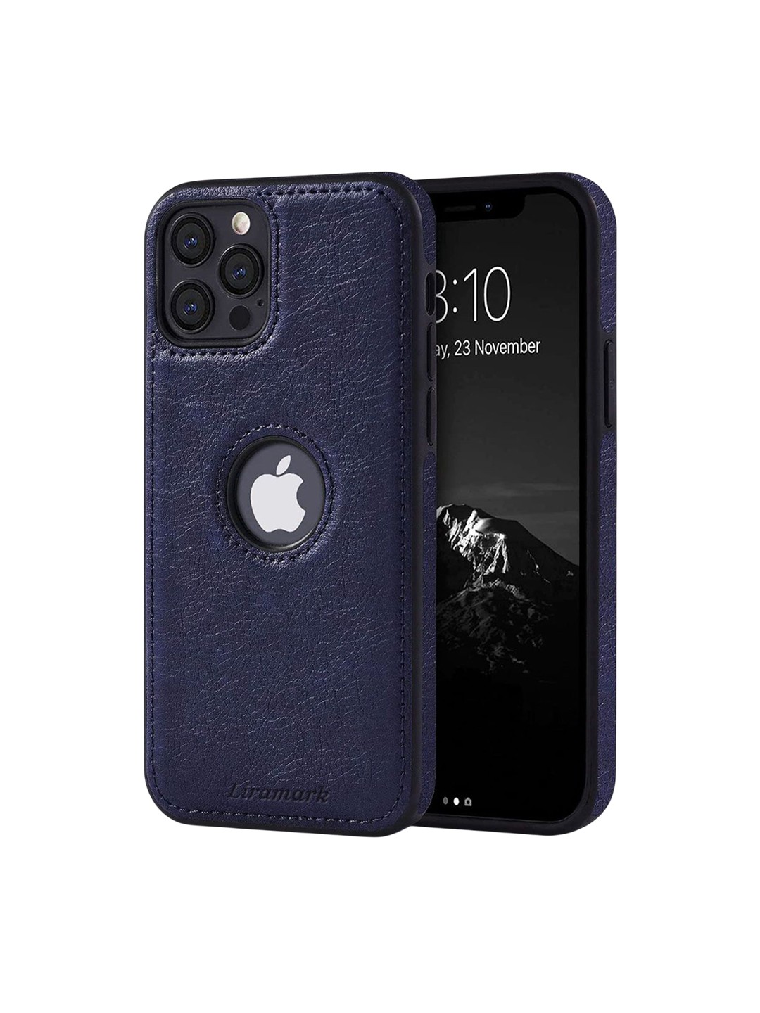 

LIRAMARK Solid Printed iPhone 12 Pro Back Case Mobile Accessories, Blue