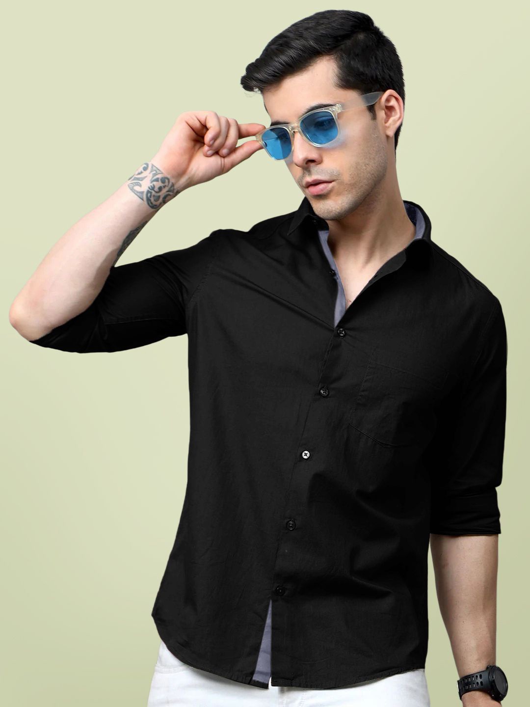 

Moda Rapido Men Standard Opaque Formal Shirt, Black