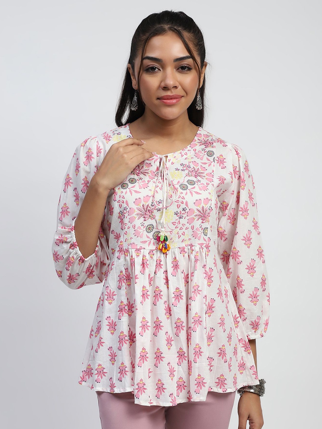 

Me&I Printed Tunic, White