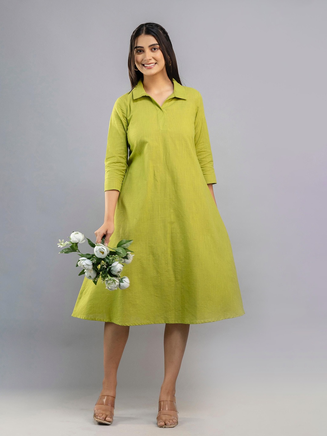 

krambica Shirt Midi Dress, Multi