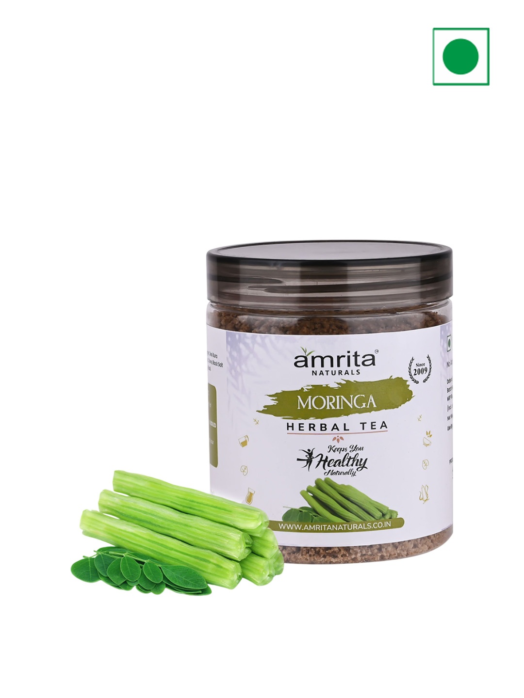 

Amrita Naturals Moringa Herbal Tea - 250 g, Transparent
