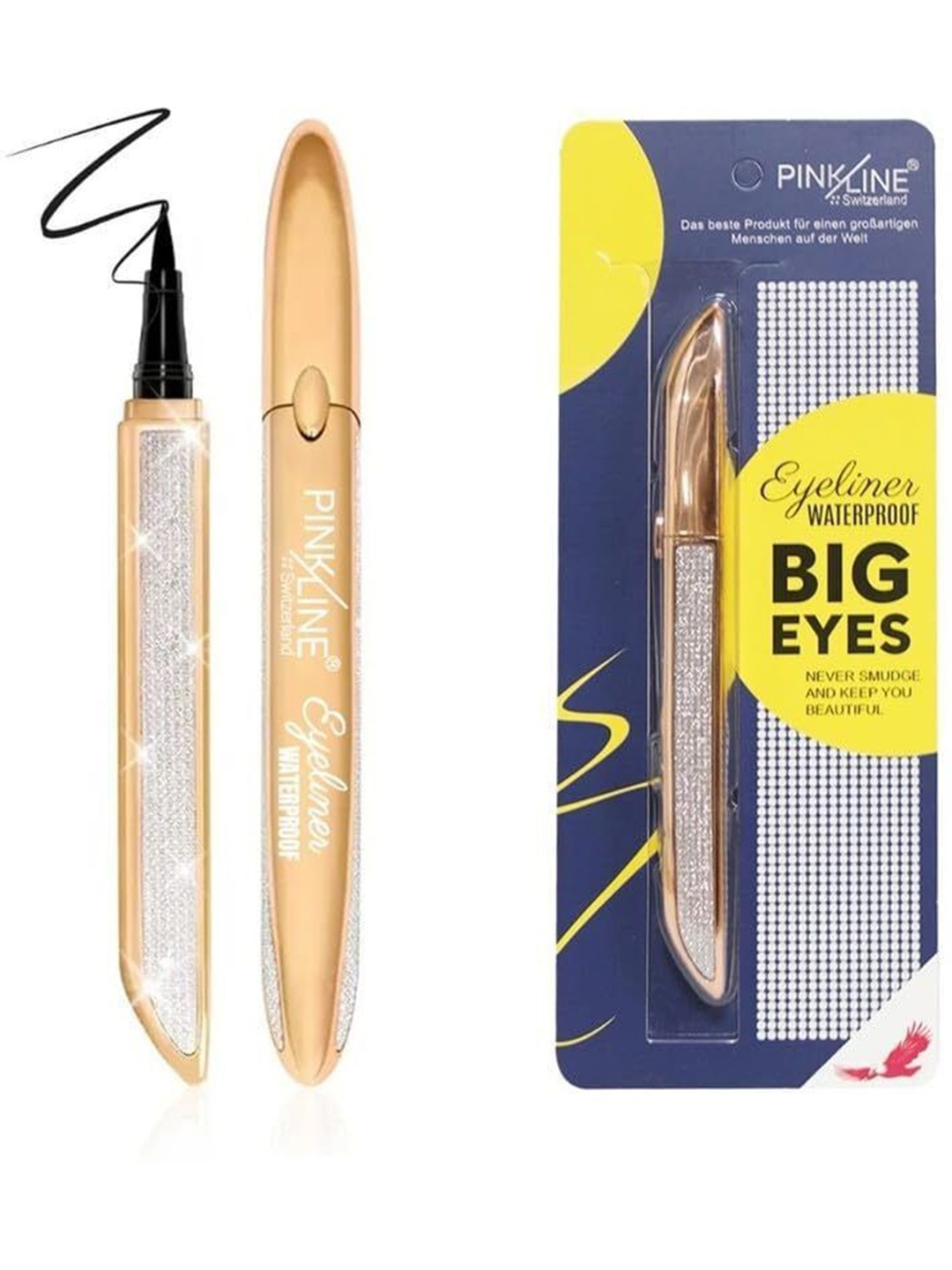 

PINK LINE Waterproof Eyeliner Pen - 1.8 ml Black