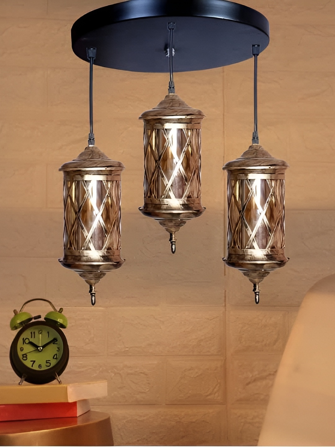 

GAUVIK Gold-Toned Textured Ceiling Lamp