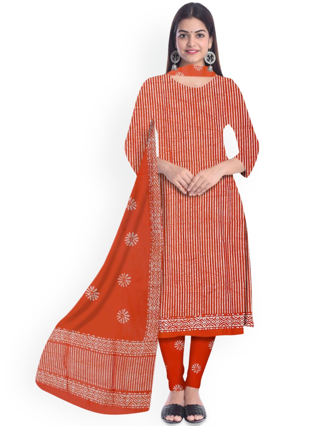 

Farooq Dyeing Printed Pure Cotton Unstitched Dress Material, Mustard