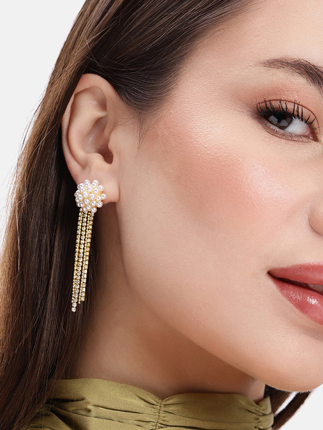 

DressBerry Contemporary Drop Earrings, Gold