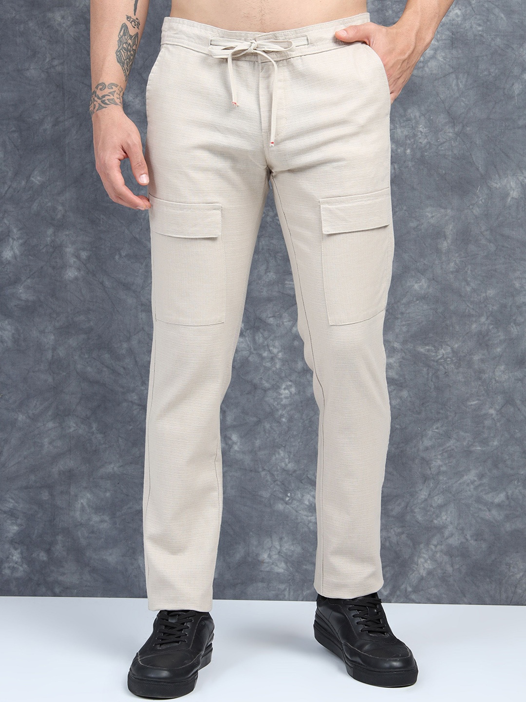 

Moda Rapido Men Brooklyn Trousers, Cream