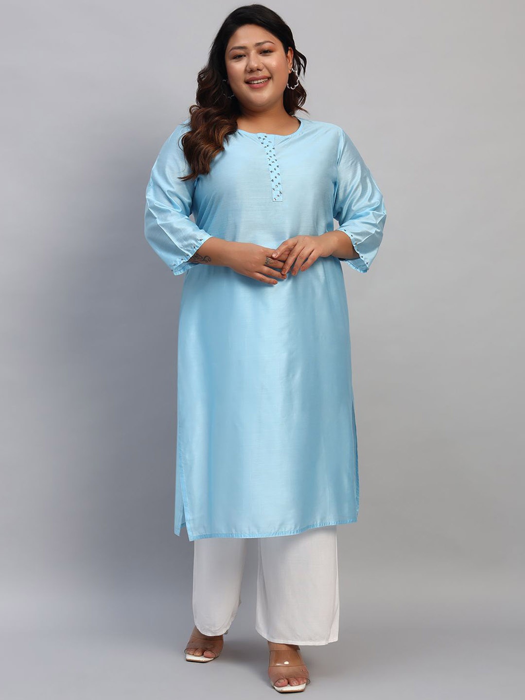 

Rudraaksha Creations Women Dyed Kurta, Yellow