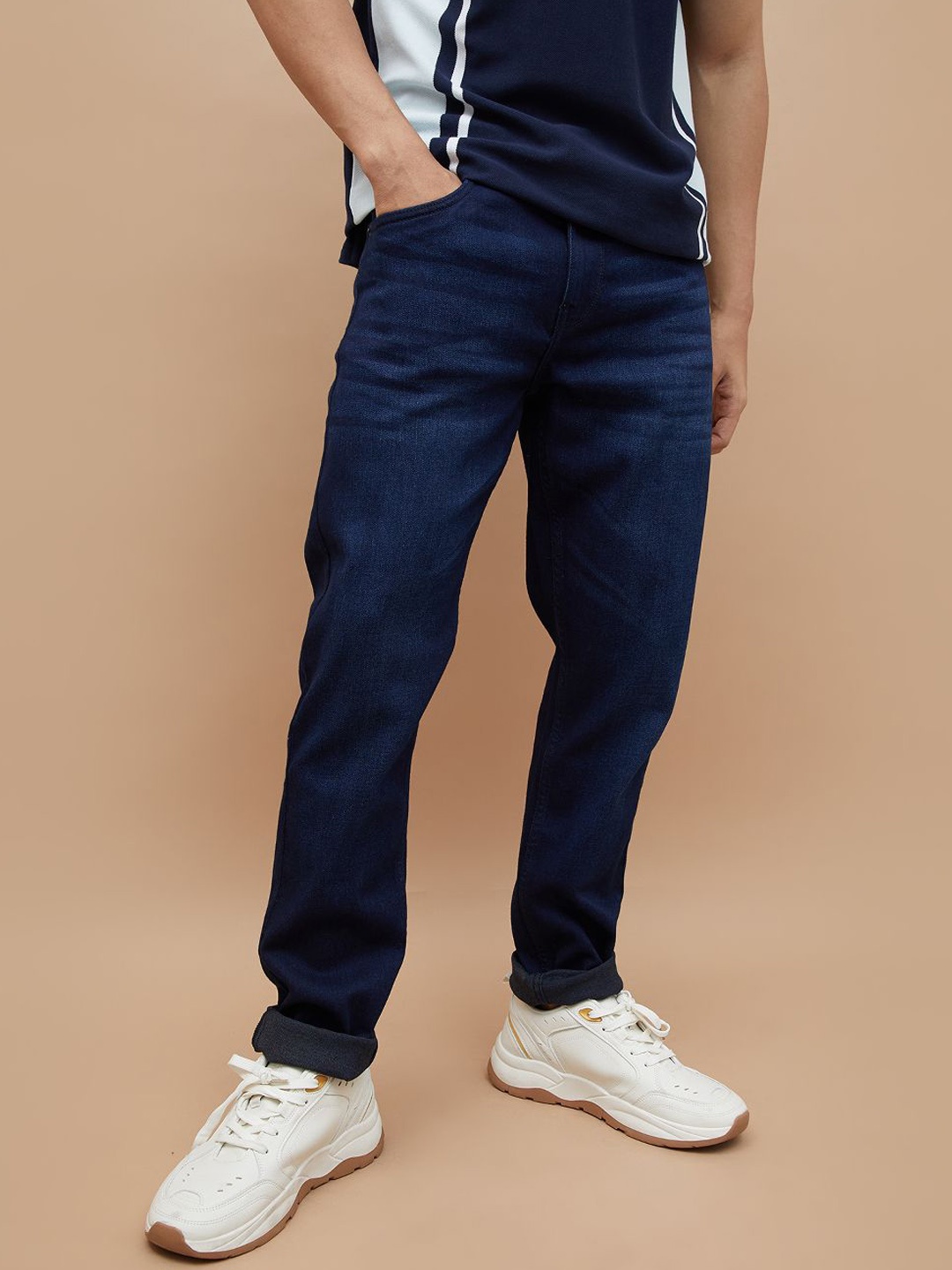

Fame Forever by Lifestyle Men Tapered Fit Jeans, Blue