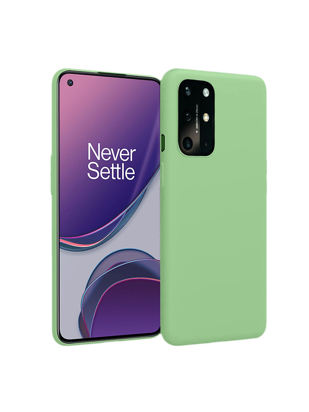 

LIRAMARK Solid Printed OnePlus 9R Back Case Mobile Accessories, Green