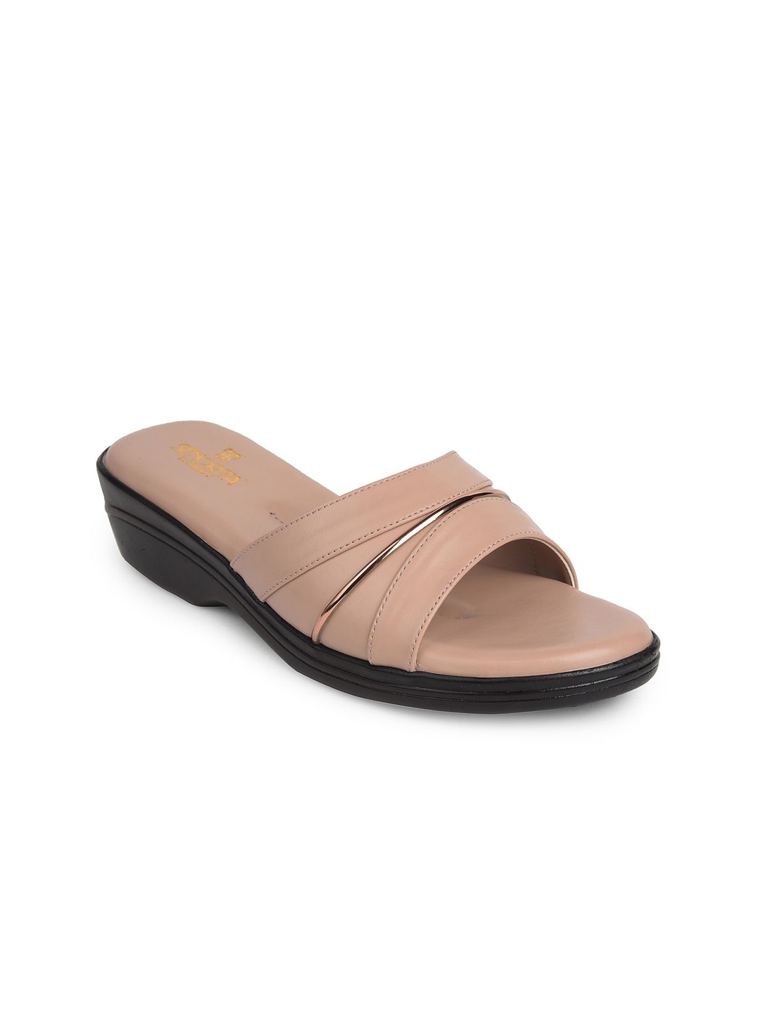 

Liberty PU Wedge Sandals, Peach