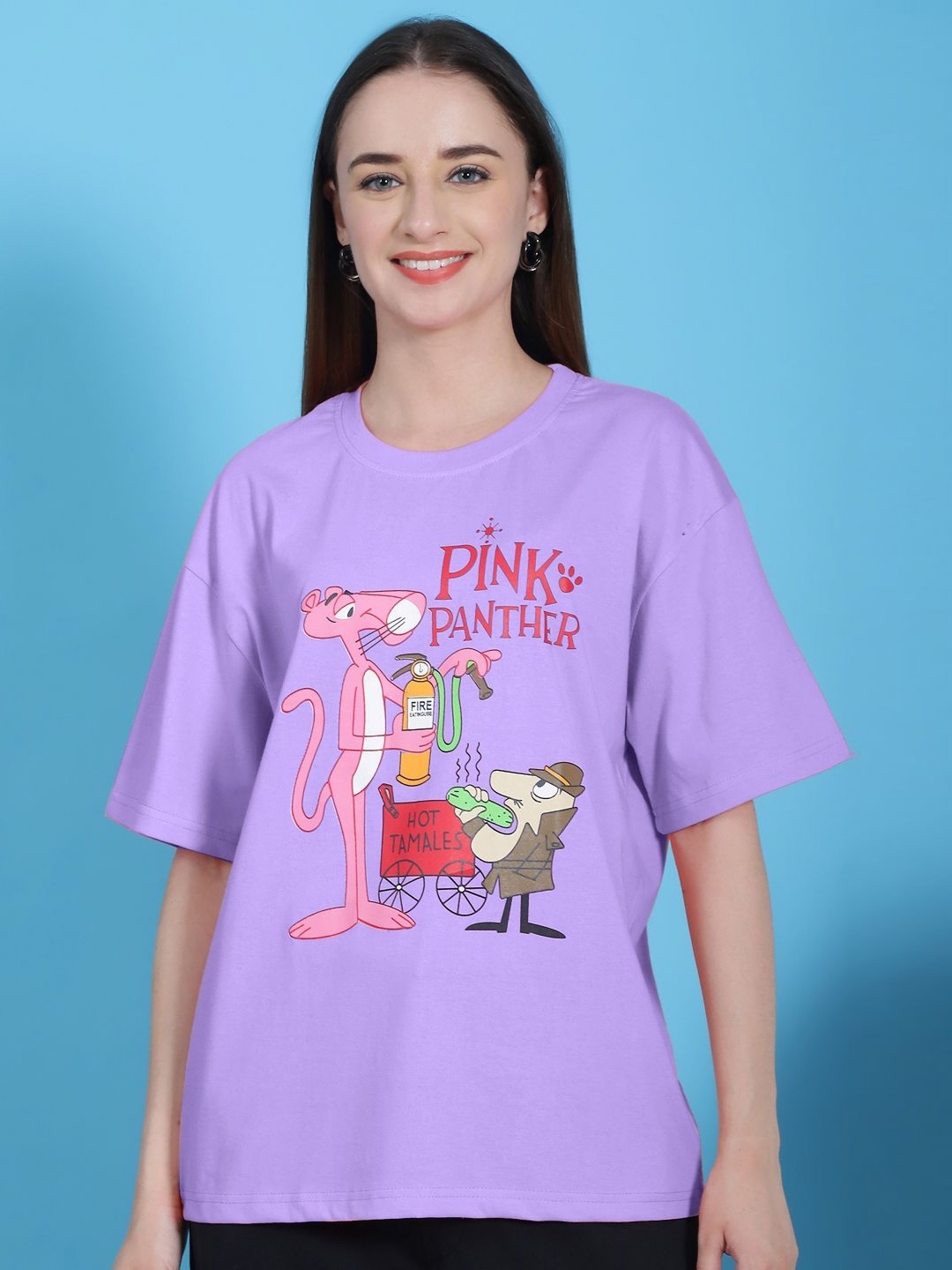 

Dreambe Women Printed T-shirt, Purple