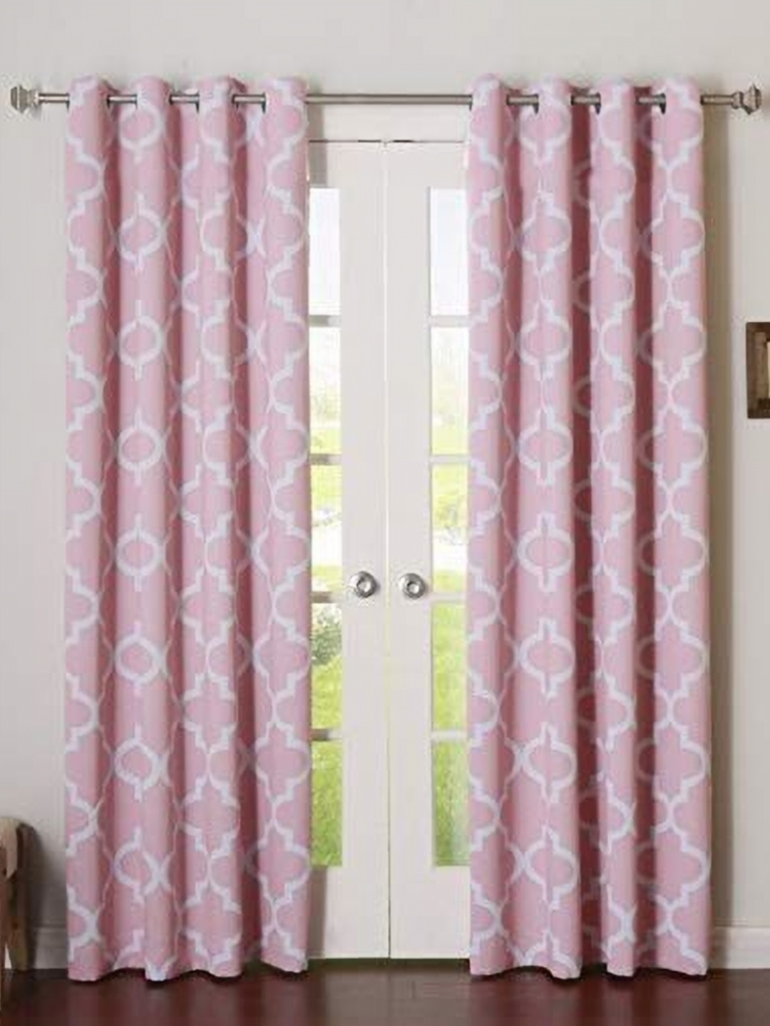 

Dekor World Multicoloured Set of 2 Window Curtain, Multi