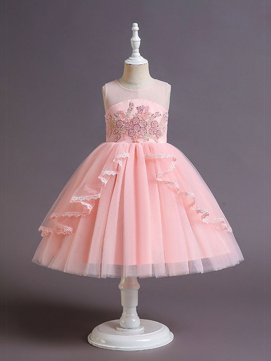 

LULU & SKY Fit & Flare Dress, Pink