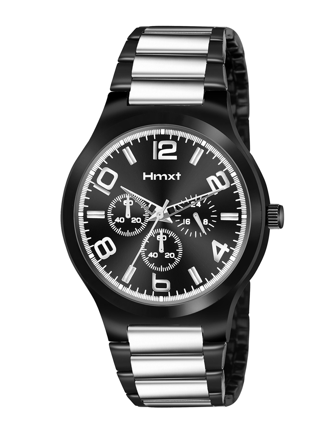 

HMXT Men Dial & Stainless Steel Straps Analogue Watch HMXT-132, Black