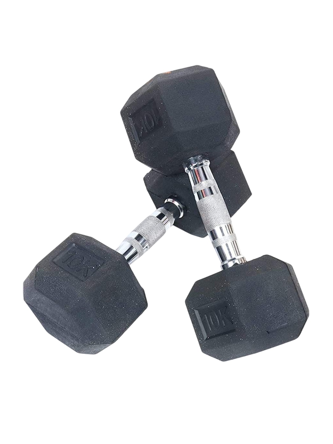 

FIREFLY Textured Hexagonal Dumbbells, Black