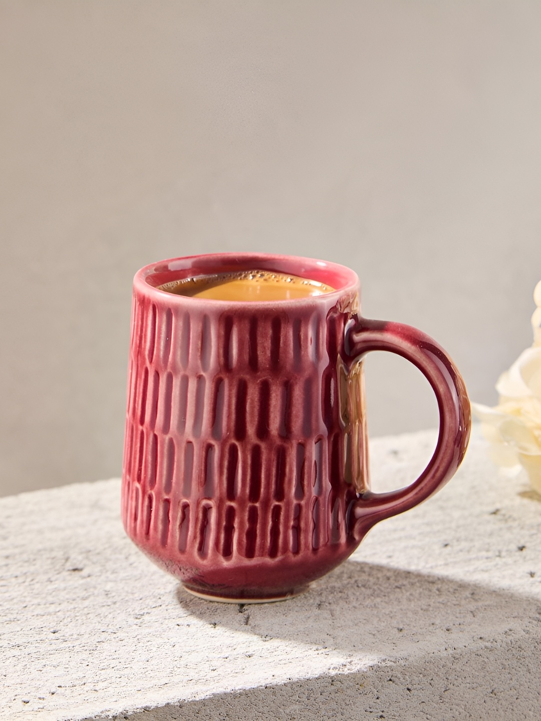 

Fabindia Red Ceramic Iravat Mug