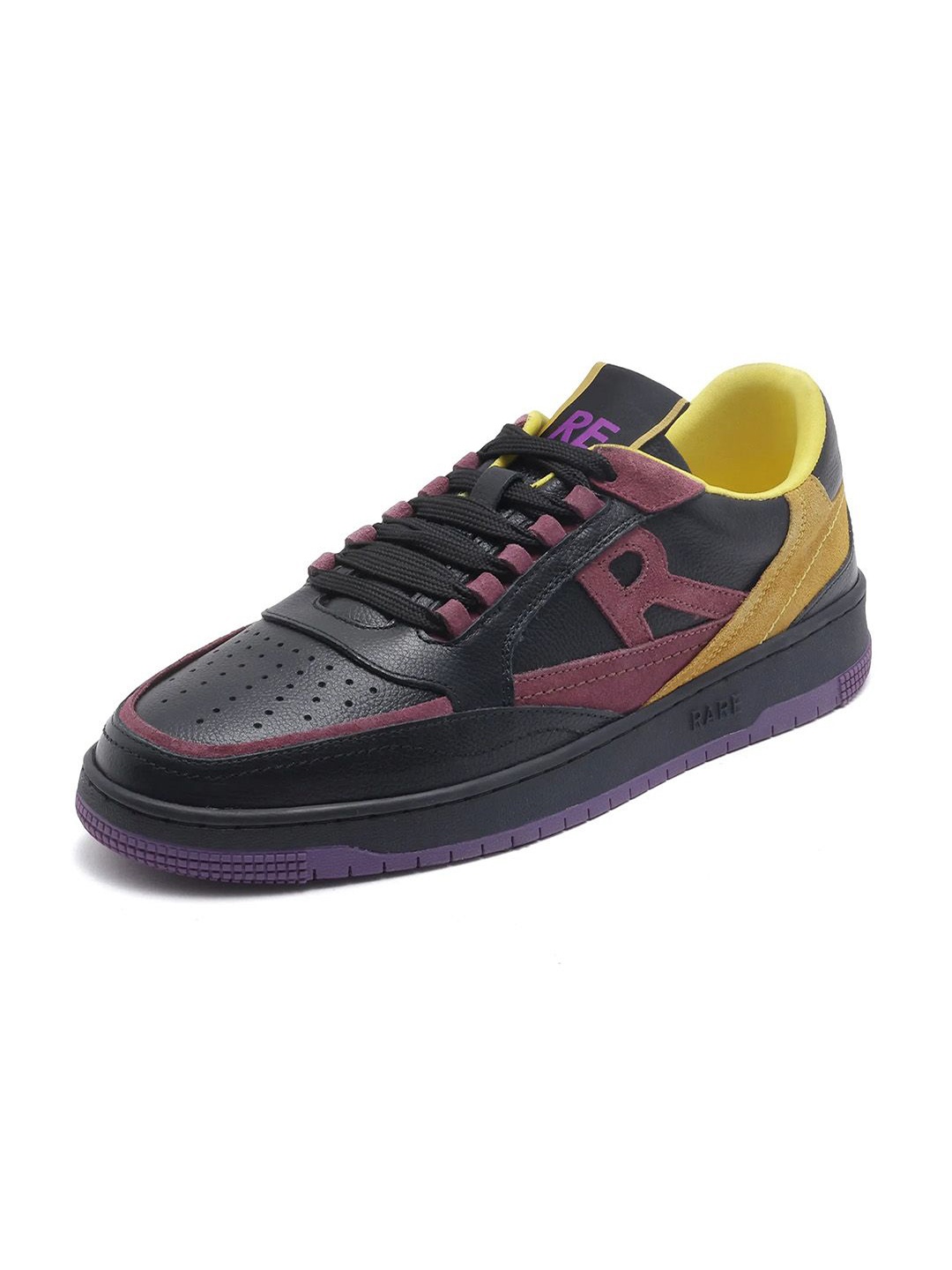 

RARE RABBIT Men Suede Sneakers, Black