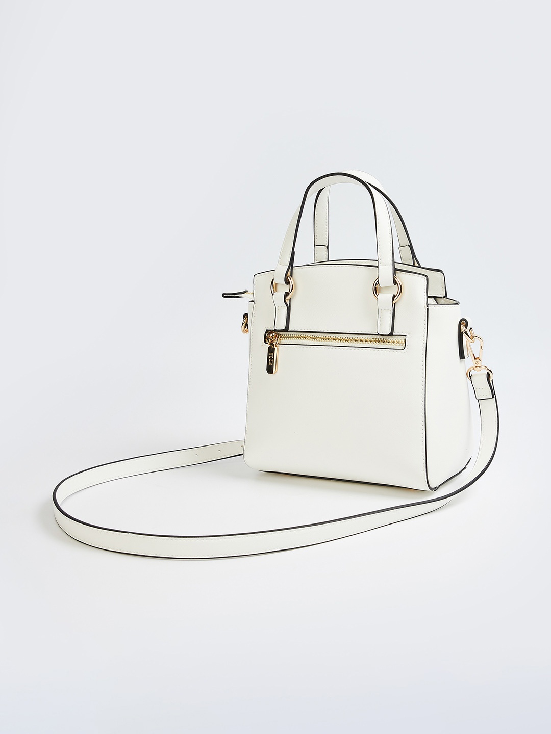 

ELLE PU Oversized Swagger Sling Bag, White