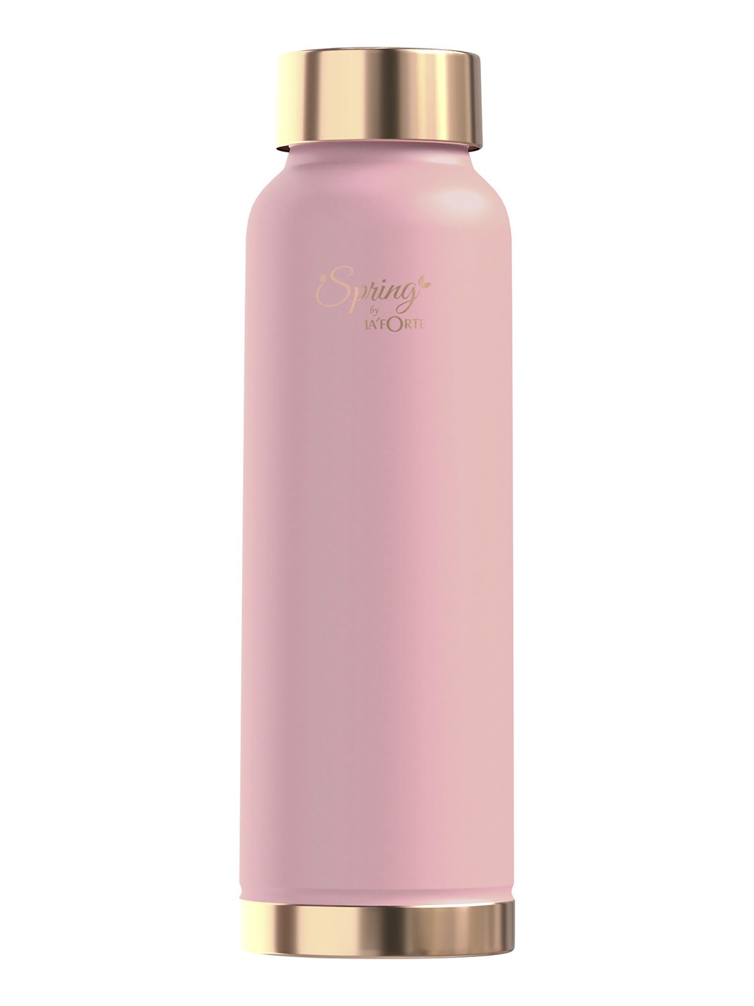 

LA' FORTE Peach-Coloured Single Copper Solid Single Wall Vacuum Water Bottle