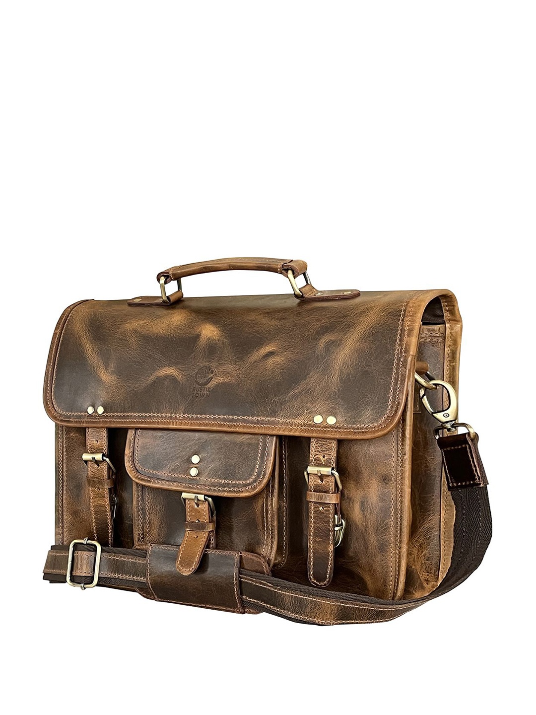 

RUSTIC TOWN Men Messenger Bag, Brown