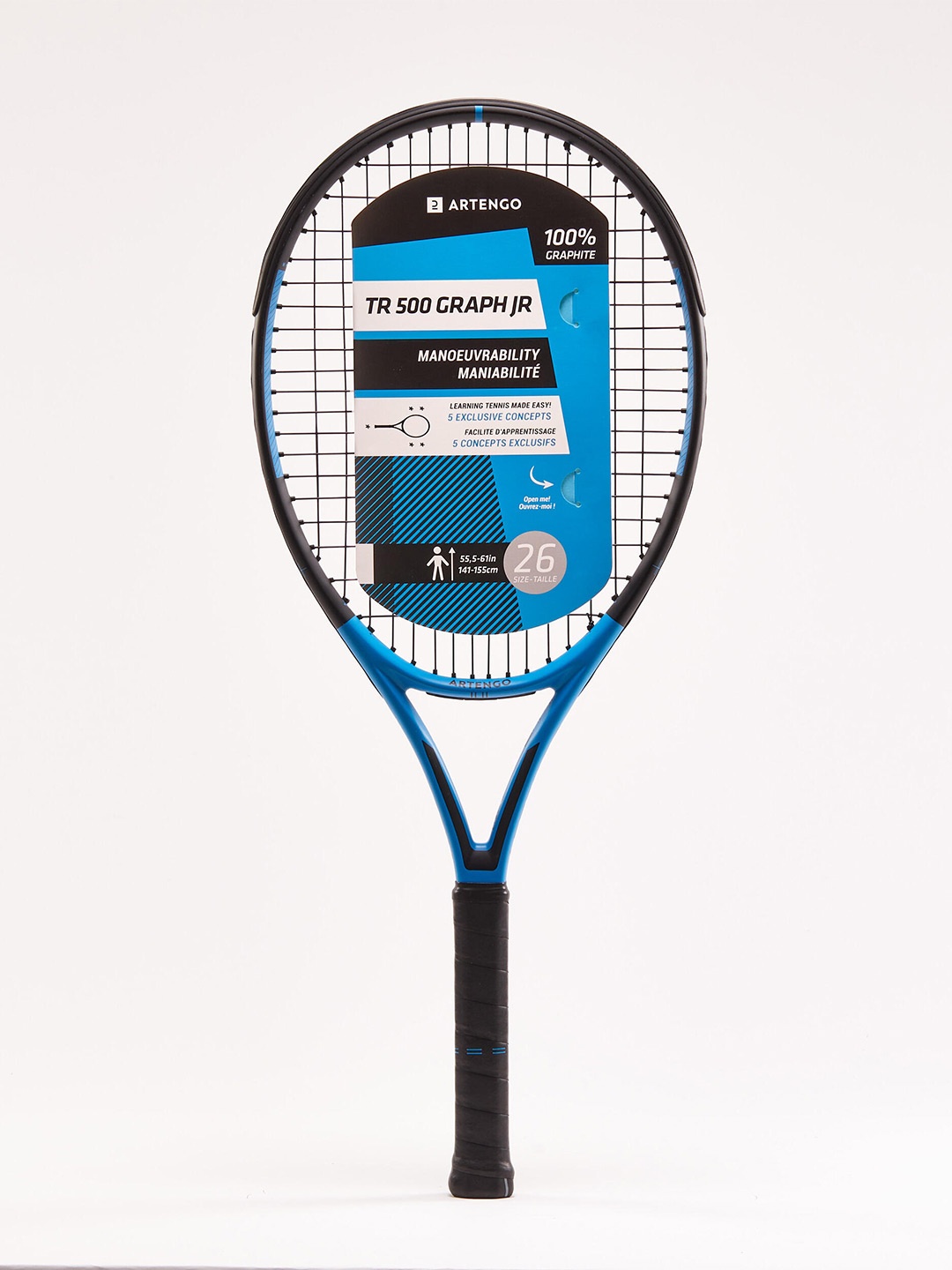 

Artengo By Decathlon TR500 Kids Printed Tennis Racquet, Blue