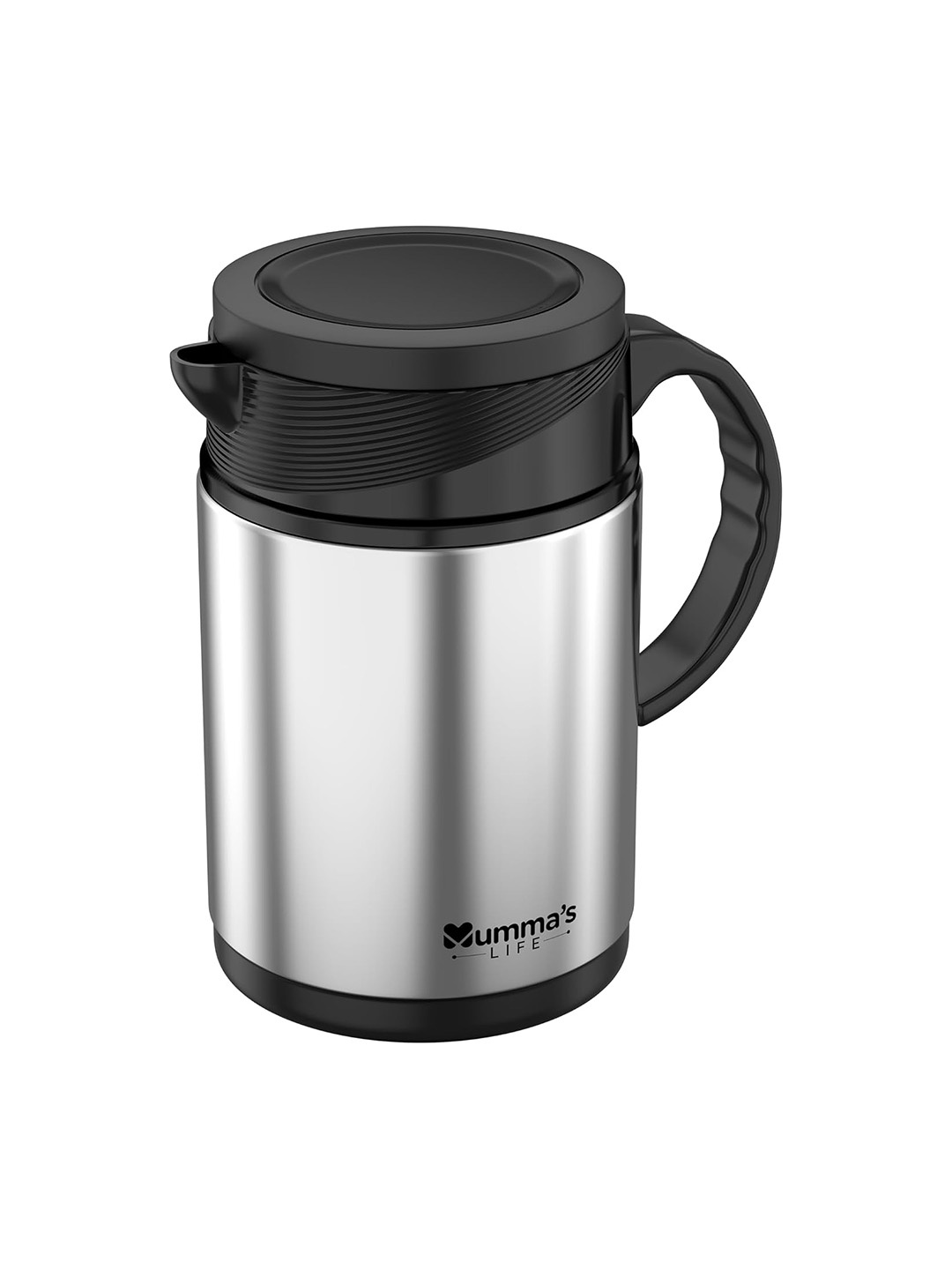 

Mumma's Life Silver-Toned 1 Pieces Stainless Steel Kettle 800 ML