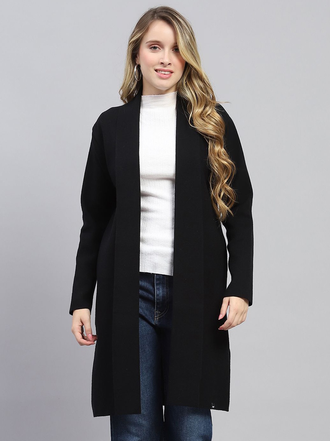 

Monte Carlo Women Woollen Cardigan, Black