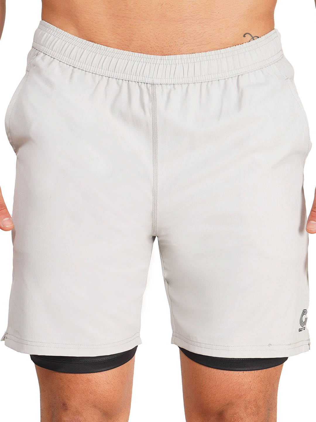 

GOTO Men Training or Gym Sports Shorts, Grey