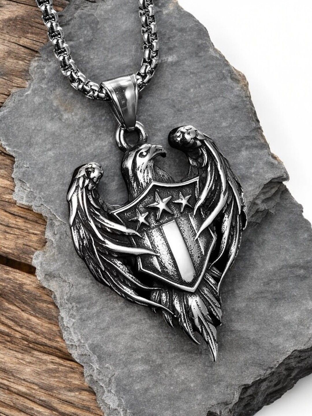

OOMPH Contemporary Pendants with Chains, Silver
