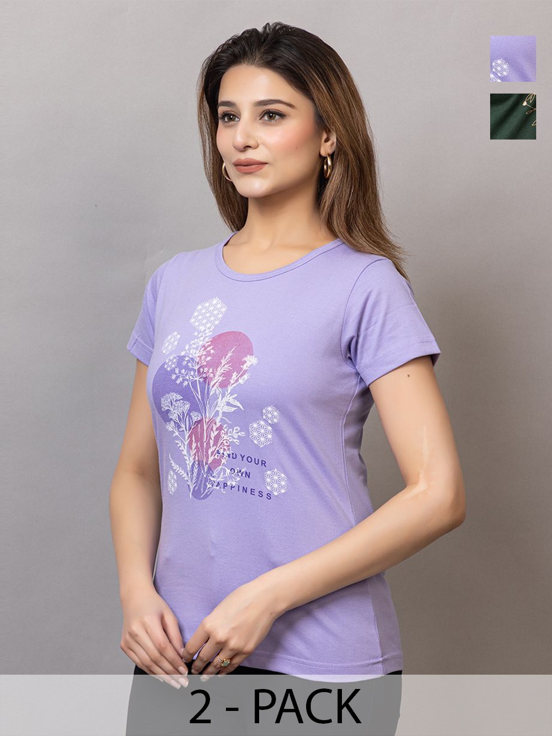 

PROBASIC Women 2 Printed T-shirt, Multi