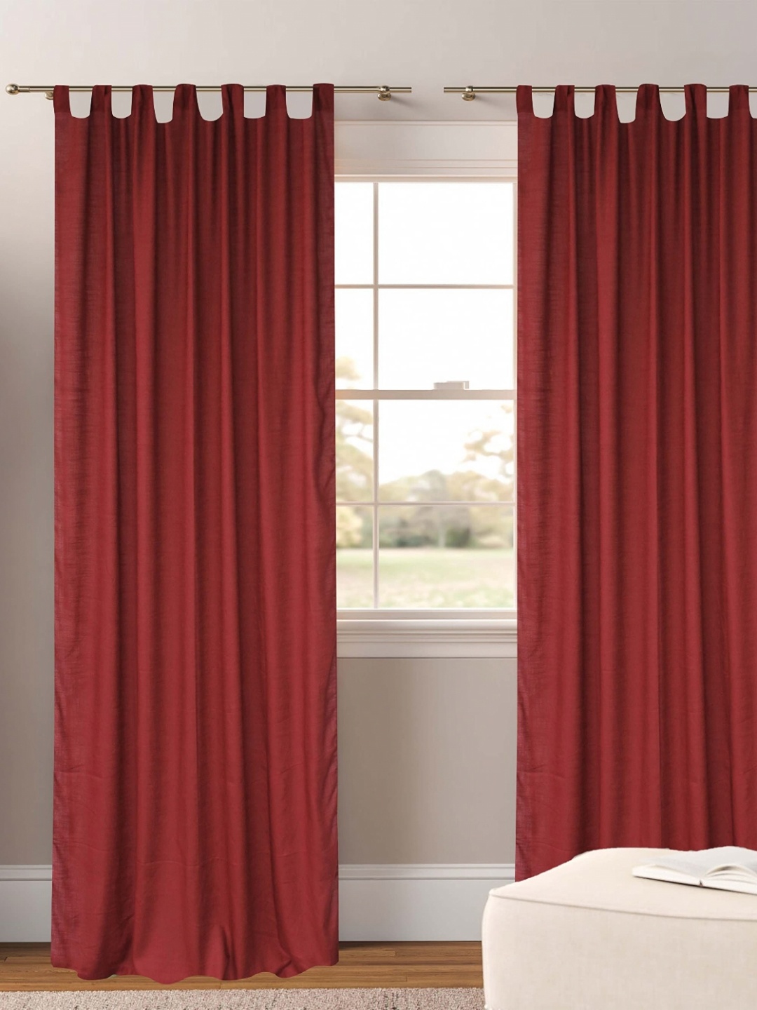 

Dekor World Multicoloured Set of 2 Sheer Long Door Curtain, Multi