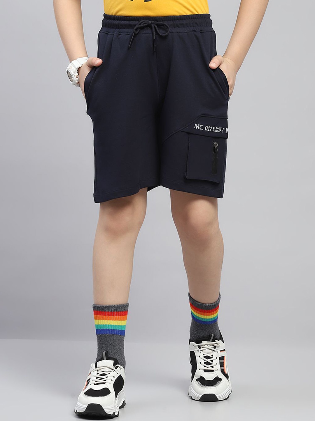 

Monte Carlo Boys Printed Shorts, Navy blue