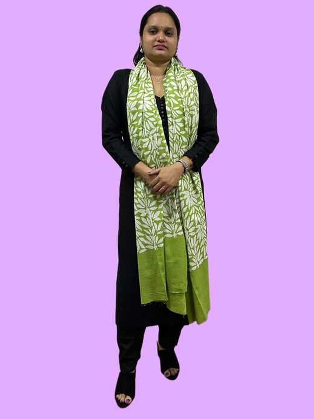 

BOMBAY BUTA Printed Dupatta, Green