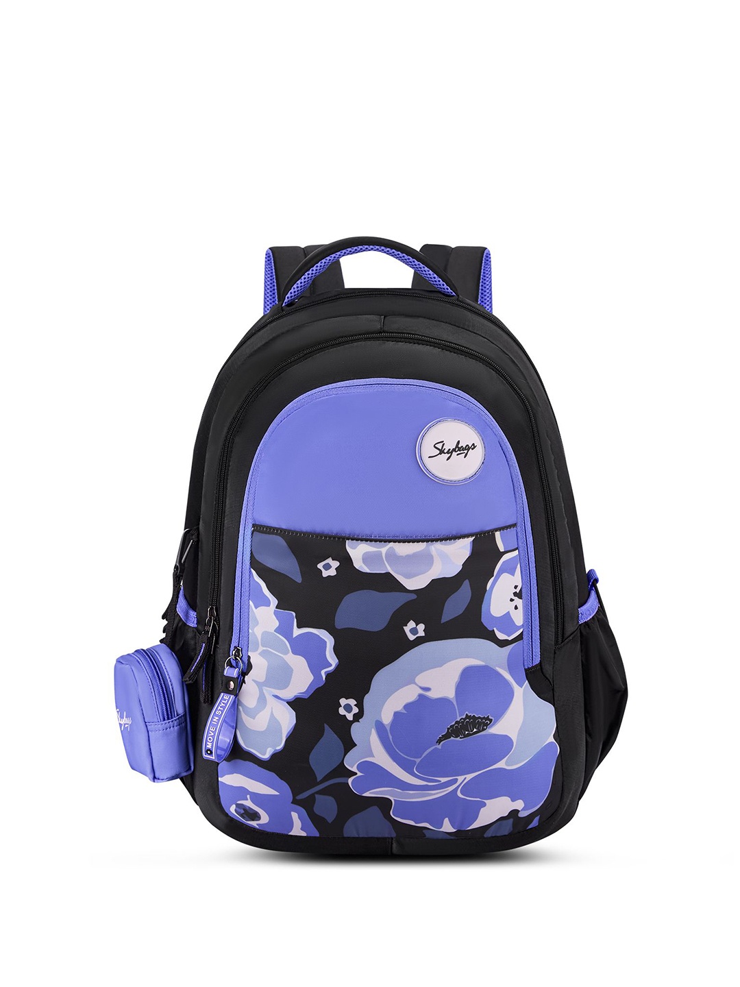 

Skybags Floral 02 Persian Jewel School Backpack, Blue